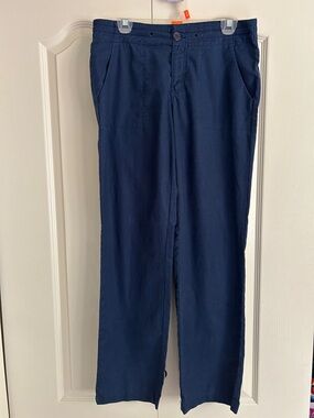 MEC WOMENS Navy Casual Straight-Leg Pants